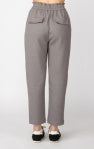 Elastic Waist Straight Leg Trouser