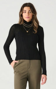 L/S Mock Ribbed Top