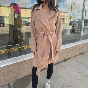 Lapel Collar Robe Coat