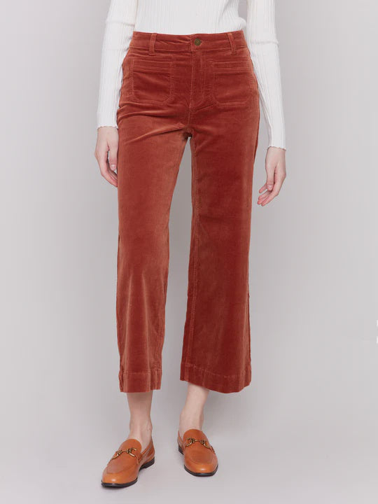 Corduroy Cropped Flare Pant