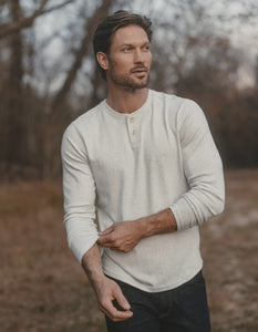 Puremeso Two Button Henley