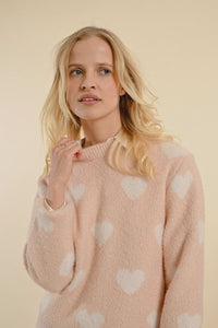 Knitted Sweater-Light Pink