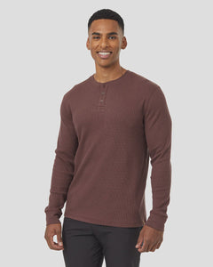 M Treewaffle Henley L/S Tee